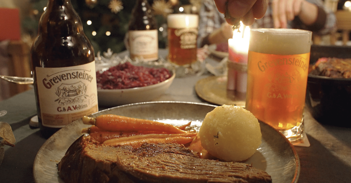 Schmorbraten in Grevensteiner Landbier-Senfsauce